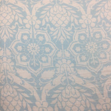Load image into Gallery viewer, Blue Floral Muslin Swaddle Blanket