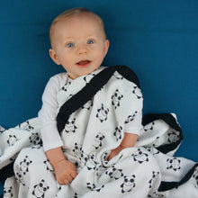 Load image into Gallery viewer, Pandas Triple Layer Bamboo Swaddling Blankets (47&quot;x47&quot;)
