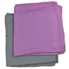 Load image into Gallery viewer, 2 pack - Solids Muslin Swaddles 50"x50"