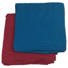 Load image into Gallery viewer, 2 pack - Solids Muslin Swaddles 50"x50"