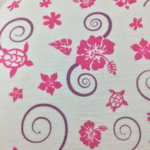 Load image into Gallery viewer, Pink & Purple Hawaiian Muslin Swaddle Blanket