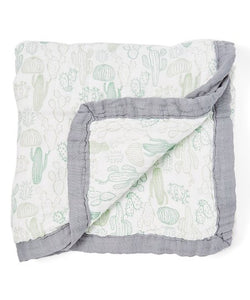 Cactus Triple Layer Bamboo Swaddling Blankets (47"x47")