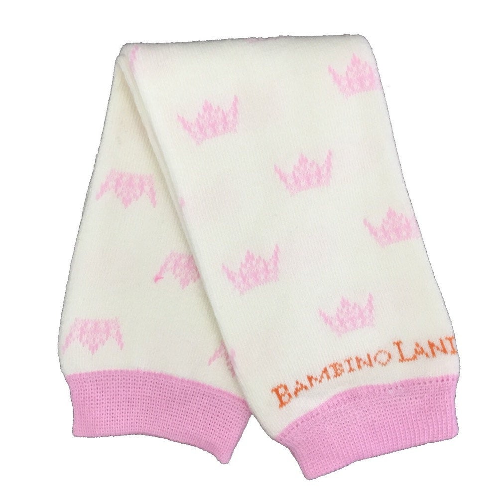 Royal Baby Crown Pink Baby Leg Warmers