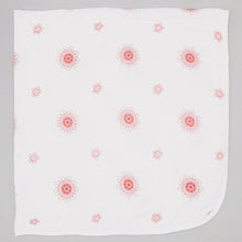 Load image into Gallery viewer, Double Layer Muslin Swaddling Blanket - Red Zen Flowers