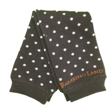 Load image into Gallery viewer, Brown with White Dots Baby Leg Warmers