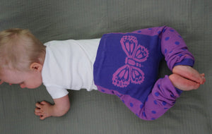 Purple Butterflies Baby Leggings (available in 3 sizes)