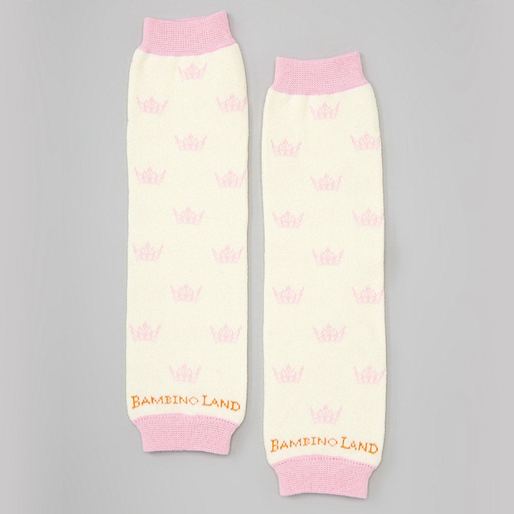 Royal Baby Crown Pink Baby Leg Warmers