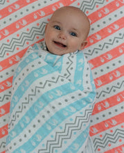 Load image into Gallery viewer, Stork Muslin Swaddle Blanket