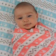 Load image into Gallery viewer, Stork Muslin Swaddle Blanket