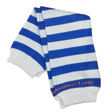 Load image into Gallery viewer, Light Blue & Dark Blue Stripes Leg Warmers