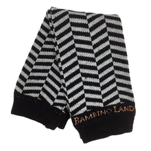 Load image into Gallery viewer, Herringbone Black Gray Baby Leg Warmers