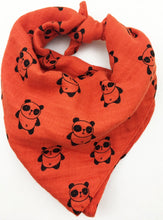 Load image into Gallery viewer, Orange Panda - bandi bib
