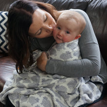 Load image into Gallery viewer, Sheep - 1 Single Layer Swaddles 50"x50" made from Bamboo, muslin, nursing cover, large size light weight blanket