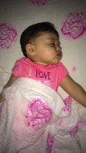 Load image into Gallery viewer, Hot Pink Unicorn Muslin Swaddle Blanket