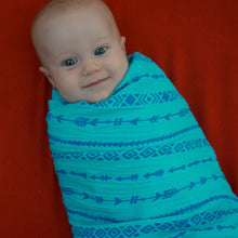 Load image into Gallery viewer, Berry Arrows Muslin Swaddle Blanket
