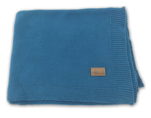 Load image into Gallery viewer, Knit Baby Blanket - Dark Teal