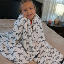 Load image into Gallery viewer, ZEBRA Big Double Layer Blankets, kids & adults 60"x70" made from Bamboo, muslin, large size light weight, throw, travel blanket