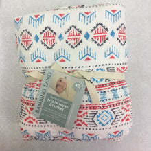 Load image into Gallery viewer, Southwestern Baby Blanket - 3 layers of soft muslin, bamboo/cotton blend. Great for swaddling, nursing cover, travel blanket and more