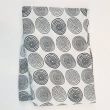 Load image into Gallery viewer, Black & White Circles Muslin Swaddle Blanket
