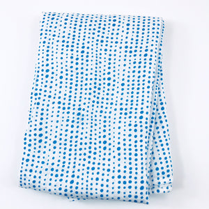 Blue Dots Muslin Swaddle Blanket