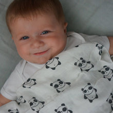 Load image into Gallery viewer, Panda Muslin Swaddle Blanket