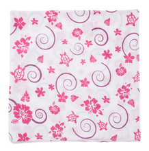 Load image into Gallery viewer, Pink & Purple Hawaiian Muslin Swaddle Blanket