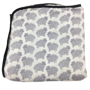 Sheep Double Layer Blanket 50"x50" made from Bamboo