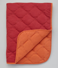 Load image into Gallery viewer, Earth Red &amp; Ginger Organic Quilted Blanket
