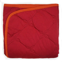 Load image into Gallery viewer, Earth Red &amp; Ginger Organic Quilted Blanket
