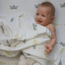 Load image into Gallery viewer, Royal Baby Muslin Swaddle Blanket
