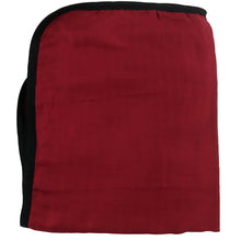 Load image into Gallery viewer, Red with Black Trim, Double Layer Blanket 50&quot;x50&quot; made from Bamboo, muslin, nursing cover, large size light weight blanket
