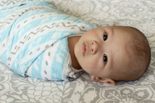 Load image into Gallery viewer, Stork Muslin Swaddle Blanket
