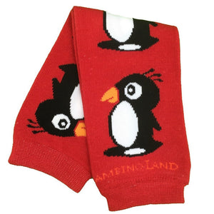Red Penguins Baby Leg Warmers