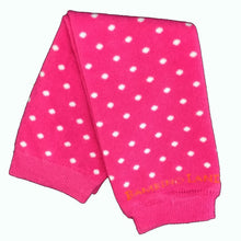 Load image into Gallery viewer, Pink with White Dots Baby Leg Warmers
