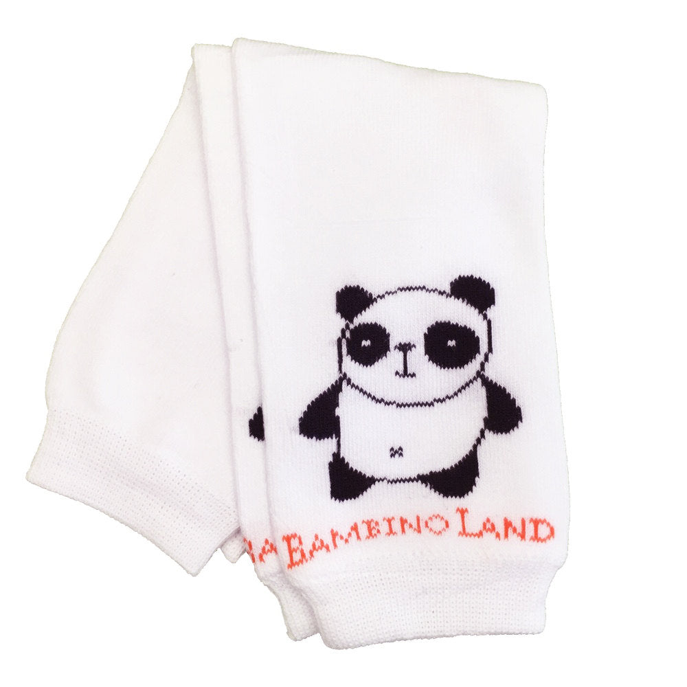 White Panda Baby Leg Warmers