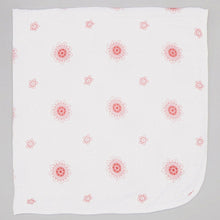 Load image into Gallery viewer, Double Layer Muslin Swaddling Blanket - Red Zen Flowers
