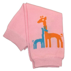 Pink Giraffes Newborn Leg Warmers
