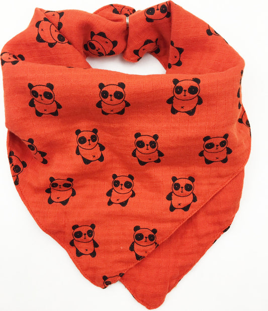 Orange Panda - bandi bib