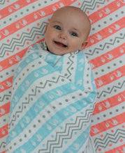 Load image into Gallery viewer, Stork Muslin Swaddle Blanket
