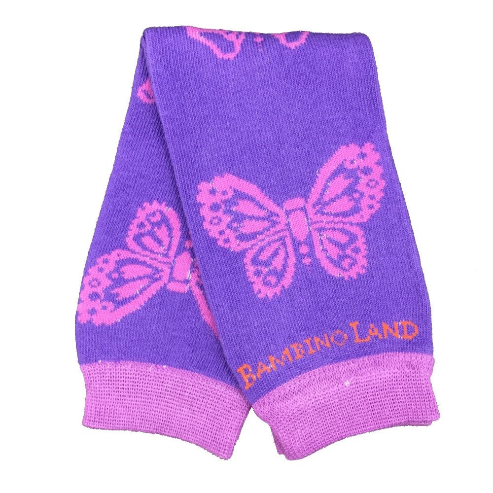Butterflies Purple Baby Leg Warmers