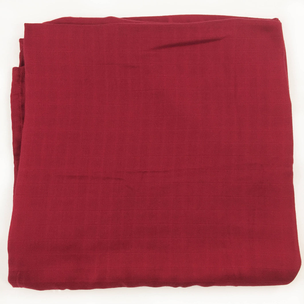 Red Muslin Swaddle Blanket