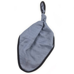 Dusty Blue-Gray Knot Blanket
