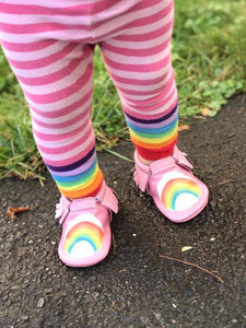 Pink Rainbows Baby Leggings (available in 3 sizes)