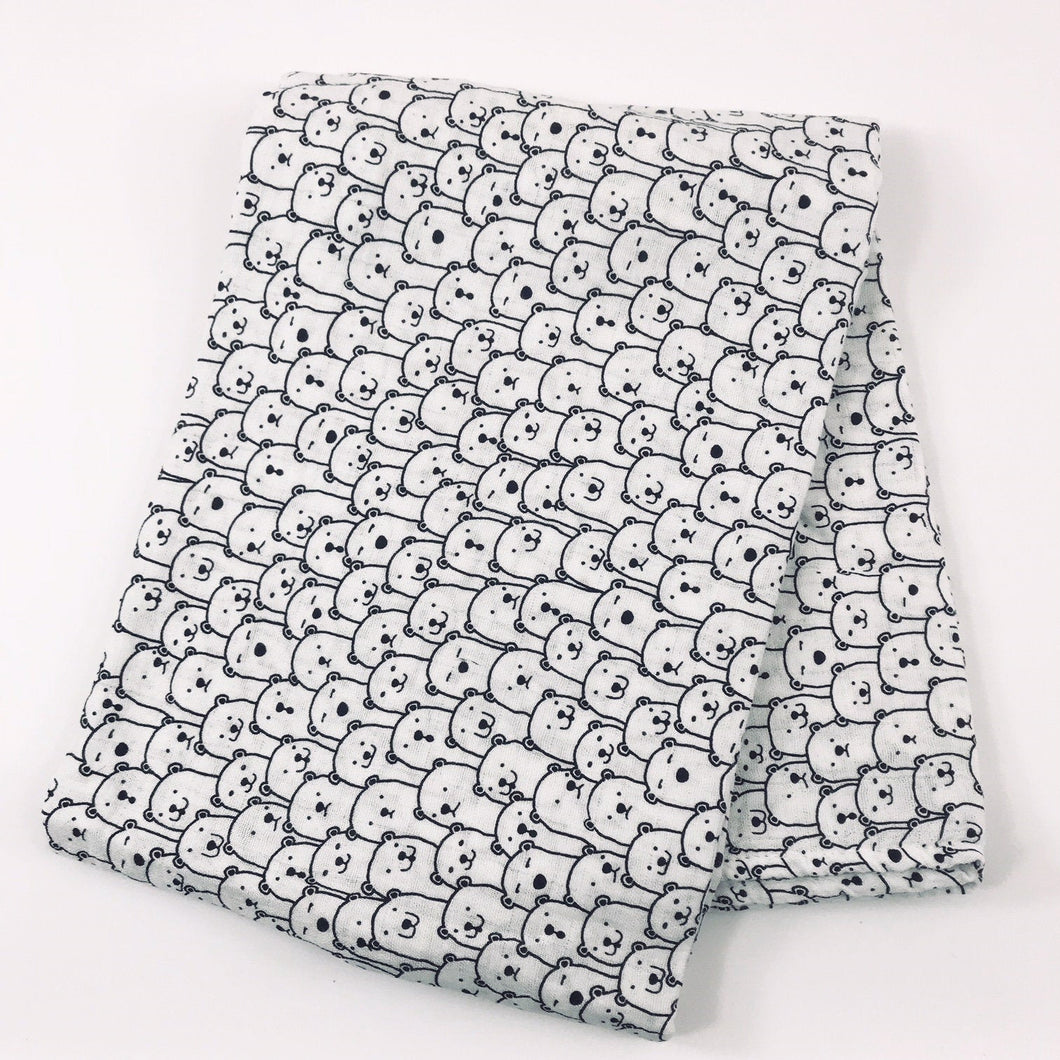 Bears Muslin Swaddle