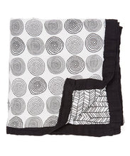 Load image into Gallery viewer, Modern Circles &amp; Herringbone Triple Layer Bamboo Swaddling Blankets (47&quot;x47&quot;)
