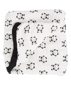 Pandas - Small 3-layer Snuggle Blanket (15"X15")