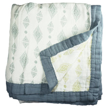 Load image into Gallery viewer, Triangles Triple Layer Bamboo Swaddling Blankets (47&quot;x47&quot;)
